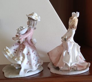 Coppia statuine ceramica Capodimonte