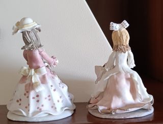 Coppia statuine ceramica Capodimonte