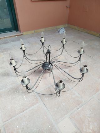 Lámpara colgante grande metal