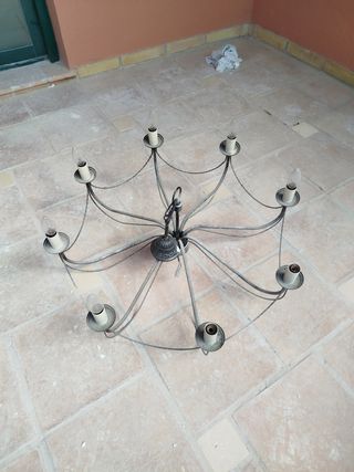 Lámpara colgante grande metal