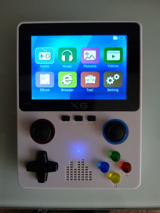 Consola Arcade GA X6 Verde/Blanca