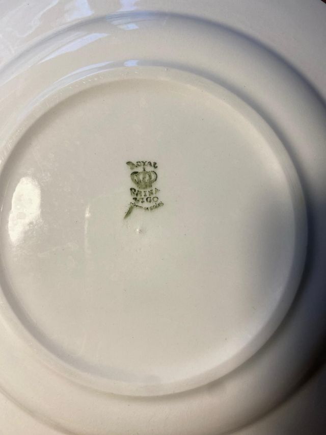 Set di 4 piatti vintage in porcellana Royal China Vigo