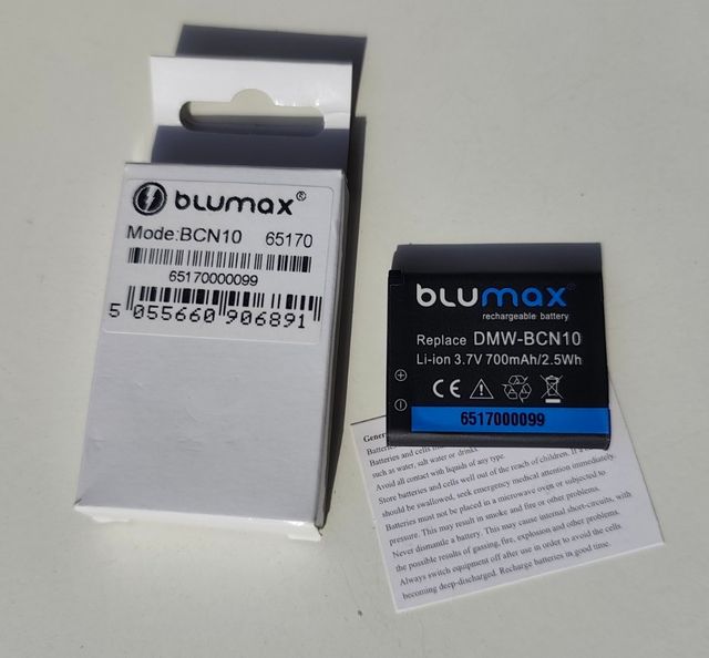 Batteria Blumax per Panasonic BCN10 Li-ion 700mAh