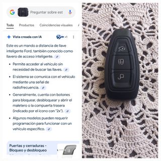 Llave Mando Inteligente Ford