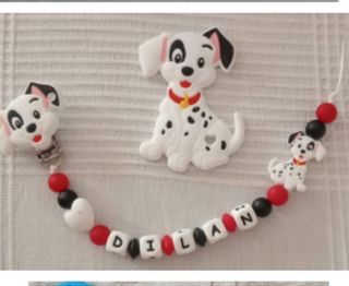 Chupeteros silicona y cinta personalizados