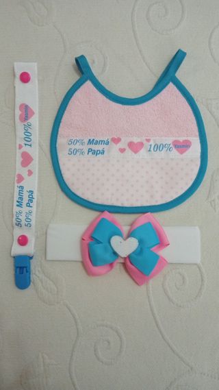 Chupeteros silicona y cinta personalizados