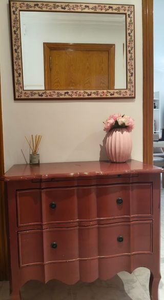 Cómoda escritorio madera...REGALO ESPEJO...!!