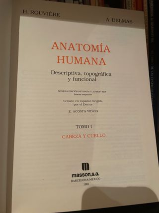 ANATOMÍA HUMANA
descriptiva, topográfica y funcion