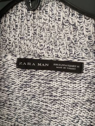 Cárdigan Zara Man jaspeado gris