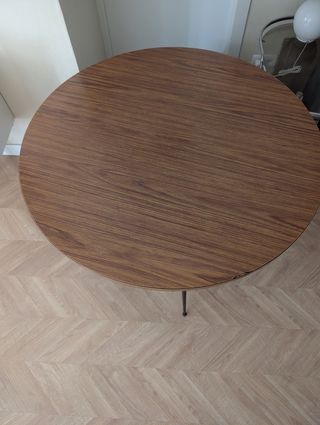 Tavolo rotondo anni '70 in Formica