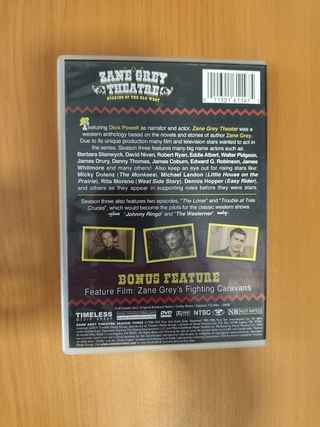 DVD Zane Grey Theatre: The Complete Season 2 y 3.