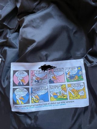 Chaquetón plumífero negro hombre  inspirac Moncl