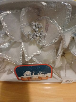 5 Fiori Natalizi Argento