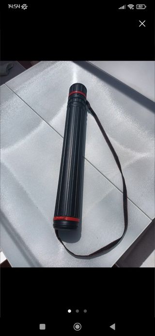 Tubo porta planos negro 