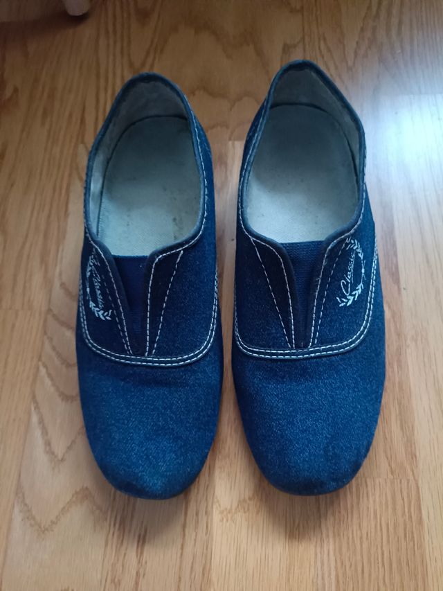 Alpargatas mujer azul marino