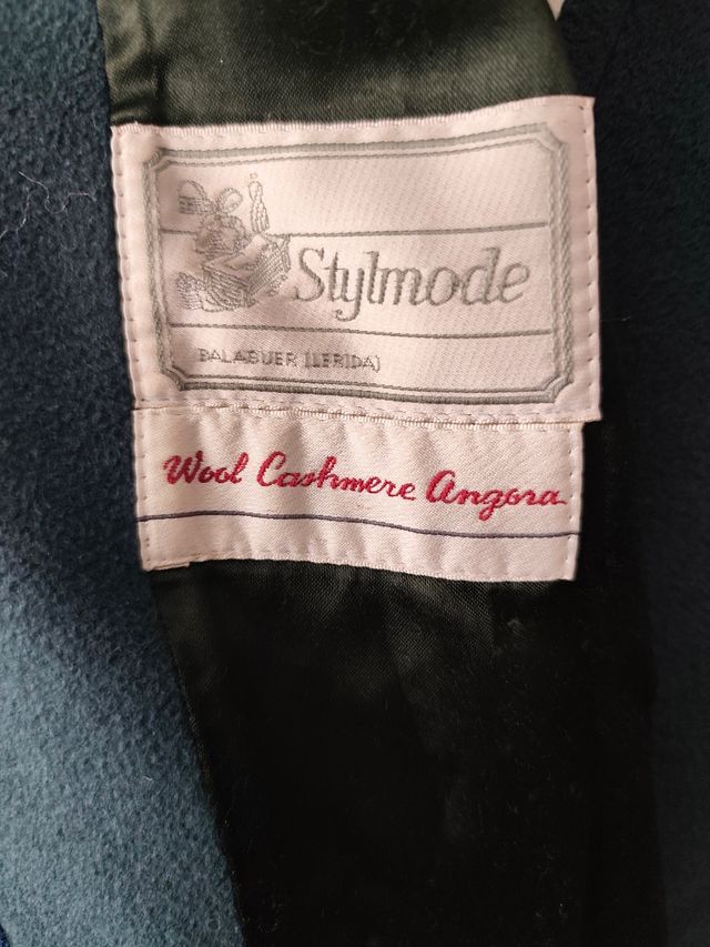 Abrigo de lana verde