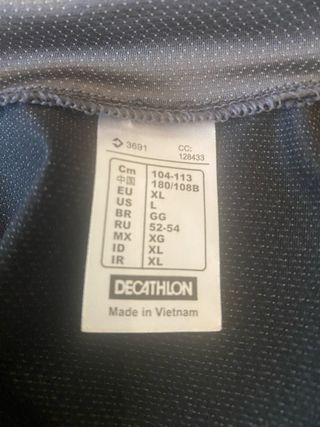 Maillot Ciclismo Btwin Negro Manga Corta