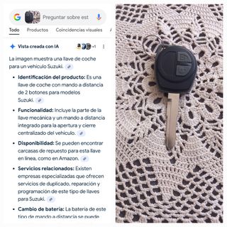 Llave coche Suzuki 2 botones