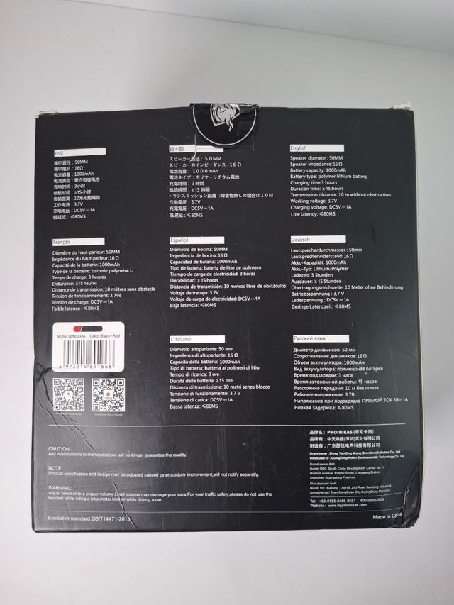 Audífonos Inalámbricos PHOINIKAS G2000 Pro