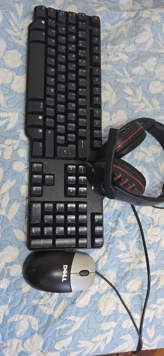 Teclado, Ratón y Auriculares Dell