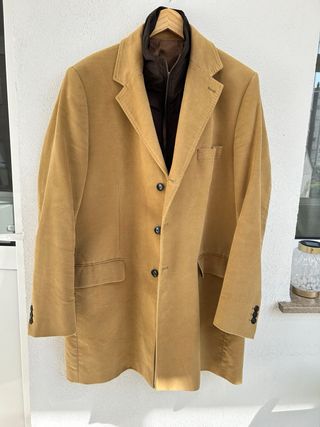 Abrigo con falso chaleco acolchado hombre XXL
