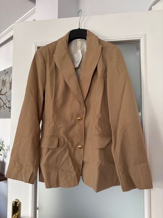 Chaqueta americana beige talla L