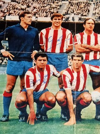 Poster Atlético de Madrid 1966/67 Firmado