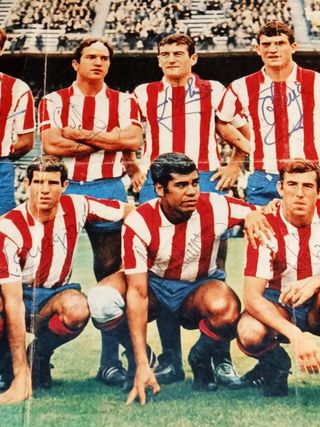 Poster Atlético de Madrid 1966/67 Firmado