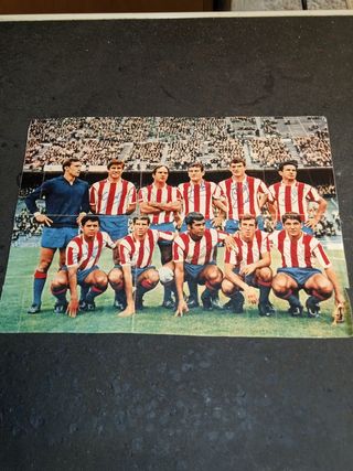 Poster Atlético de Madrid 1966/67 Firmado