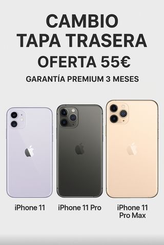 Cambio Batería iPhone X, XR, XS, 11, Pro, Max