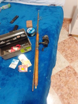 Caña de pescar y accesorios