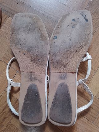 Sandalias Adolfo Dominguez Blancas y Marrones