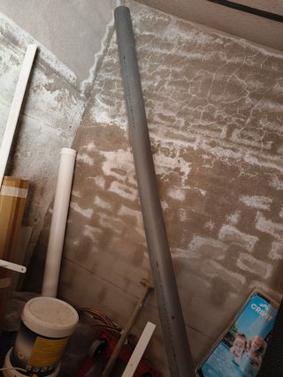 Tubería PVC gris 110.  3,2 metros 