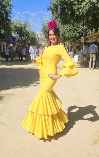 Vestido Flamenca Amarillo