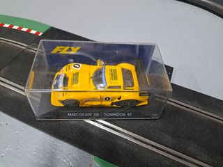 Coche Scalextric Fly Marcos 600 LM Donington 97