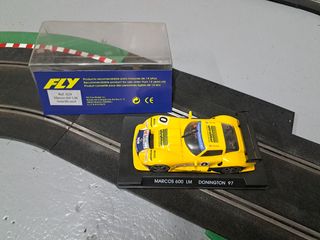 Coche Scalextric Fly Marcos 600 LM Donington 97