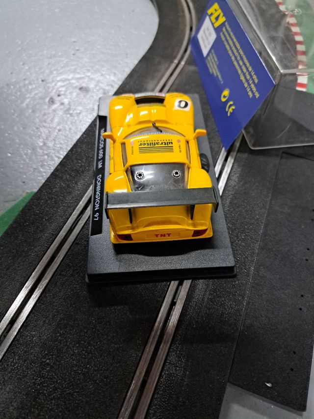 Coche Scalextric Fly Marcos 600 LM Donington 97