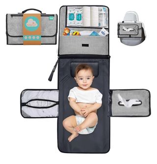 Cambiador Bebé Portátil XL BabyDyoli Gris
