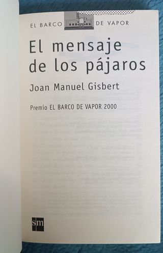 Libro El mensaje de los pájaros