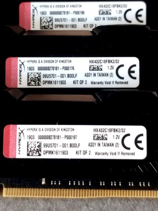 64GB DDR4 3200MHz Kingston Fury RAM