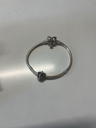 Pulsera Pandora Cadena Serpiente Plata 