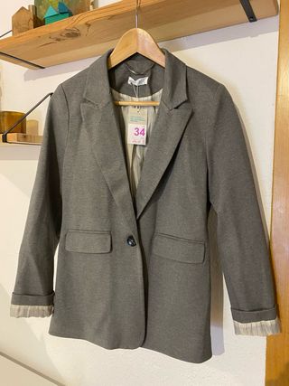 Chaqueta americana gris Talla 34
