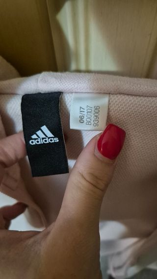 Giacca Adidas rosa con cappuccio