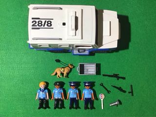 Playmobil 9371 furgón blindado + Policías