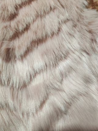 Chaleco largo pelo beige talla única