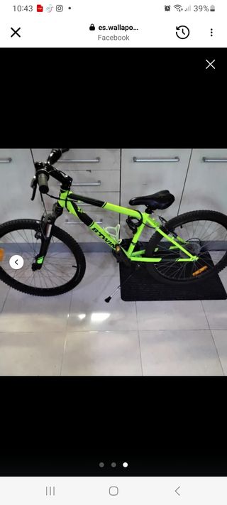 Bicicleta de montaña Btwin verde
