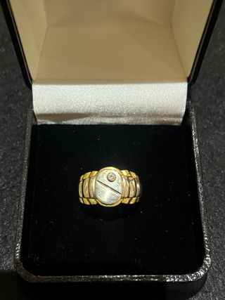 Anillo Oro bicolor 18k 