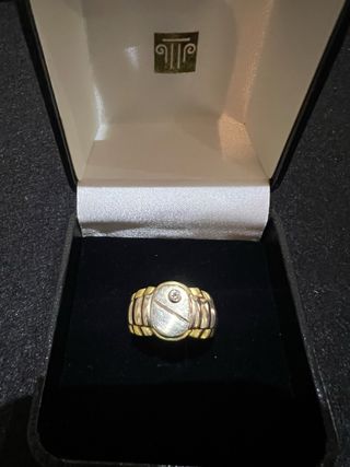 Anillo Oro bicolor 18k 