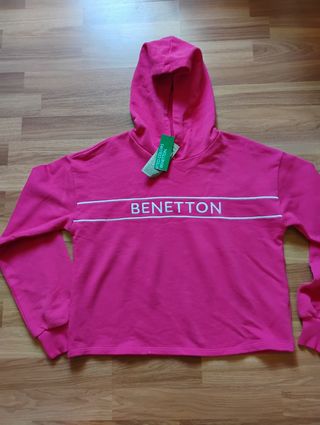 Sudadera Benetton Rosa