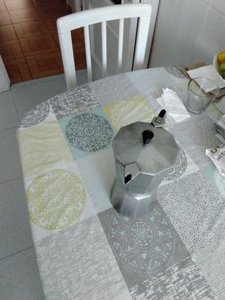 Cafetera grande acero inoxidable Made in Italy